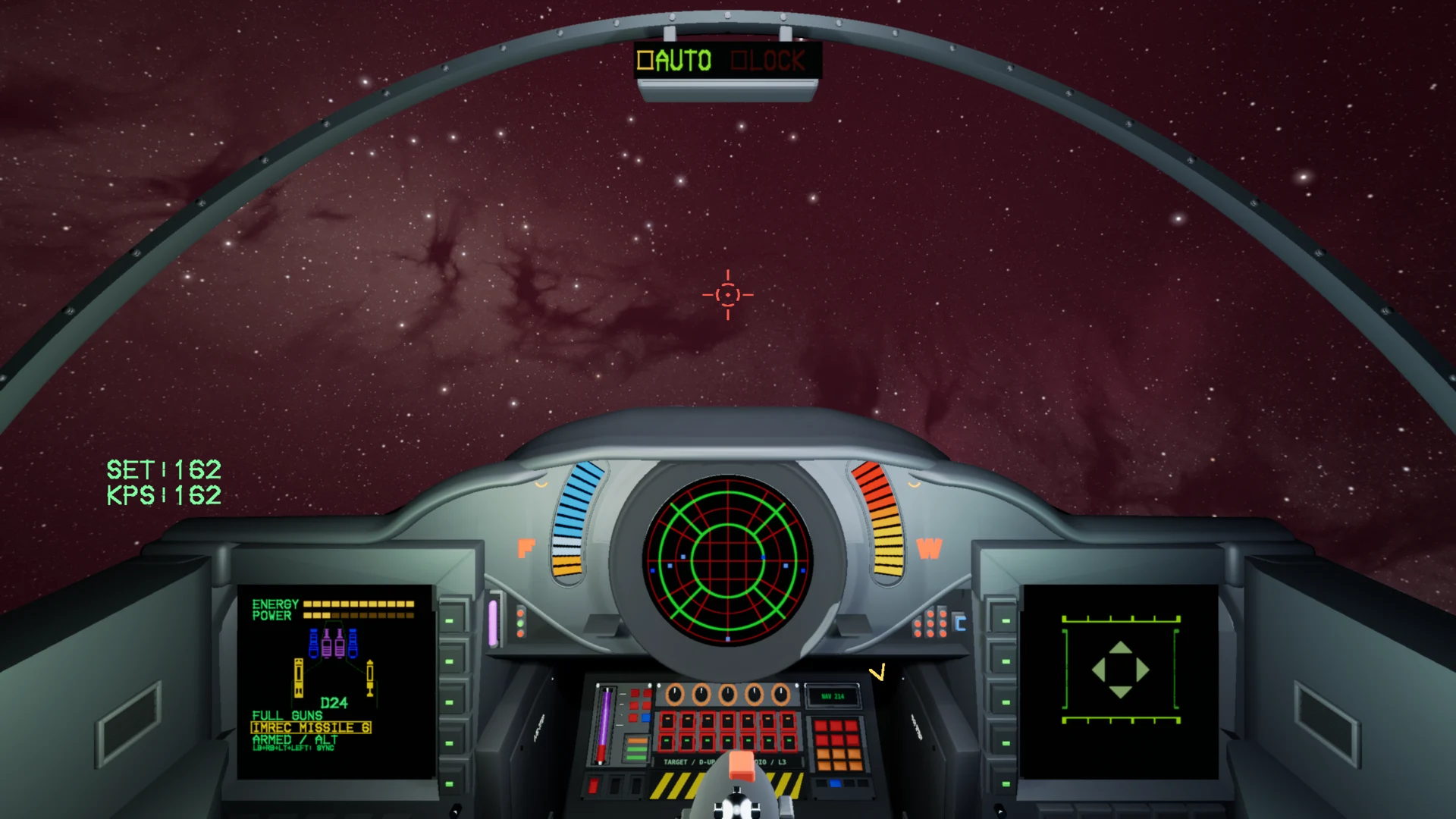 Flight through the red nebula of Ariel